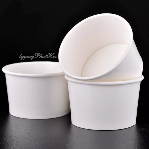 Tô giấy trắng 32oz (850ml)- Có khay 2 tầng